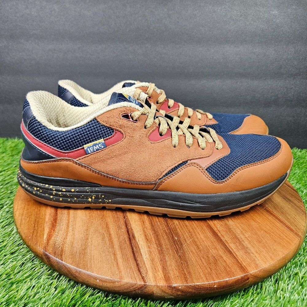 Lems Trailhead Shoes Men's Size 12 D Brown Blue Sequoia Trail Hiking Outdoor